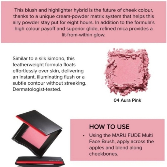 TRIO - SHISEIDO PINK AURA NIB - Picture 5 of 6